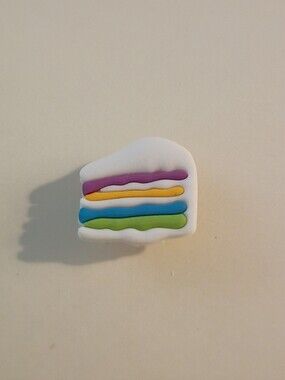 10 for $10 Jibbitz Croc Charm - Slice Of Frosted Cake Multicolored Multilayers 2